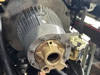 Nilfisk C3 pressure washer pump head refitted during industrial diesel hot pressure washer rebuild in Dover.